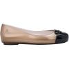imagemini melissa Sweet Love Cap Toe Ballet Flats for Big Kids  Jelly Shoes for Girls with Cute Bow Toe Accent and Adjustable StrapsTransparent RoseBlack
