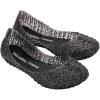 imagemini melissa Campana Papel Flats for Kids  Comfortable ampamp Cute ClosedToe Jelly Flat Shoes with Interwoven CutOut Design for GirlsBlack