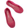 imagemini melissa Campana Papel Flats for Kids  Comfortable ampamp Cute ClosedToe Jelly Flat Shoes with Interwoven CutOut Design for GirlsRed GlitterSilver