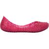 imagemini melissa Campana Papel Flats for Kids  Comfortable ampamp Cute ClosedToe Jelly Flat Shoes with Interwoven CutOut Design for GirlsRed GlitterSilver