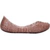 imagemini melissa Campana Papel Flats for Kids  Comfortable ampamp Cute ClosedToe Jelly Flat Shoes with Interwoven CutOut Design for GirlsRose Glitter