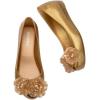 imagemini melissa Girls Ultragirl Springtime Kids Ballet FlatBeige Glitter