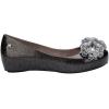 imagemini melissa Girls Ultragirl Springtime Kids Ballet FlatGlitter Black