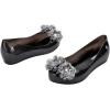 imagemini melissa Girls Ultragirl Springtime Kids Ballet FlatGlitter Black