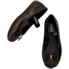 imagemini melissa Sophie Ballet Mary Jane Flats for Babies ampamp ToddlersMetallic Black