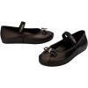 imagemini melissa Sophie Ballet Mary Jane Flats for Babies ampamp ToddlersMetallic Black
