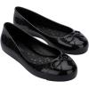 imagemini melissa Sweet Love Cap Toe Ballet Flats for Big Kids  Jelly Shoes for Girls with Cute Bow Toe Accent and Adjustable StrapsBlack
