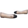 imagemini melissa Sweet Love Cap Toe Ballet Flats for Big Kids  Jelly Shoes for Girls with Cute Bow Toe Accent and Adjustable StrapsTransparent RoseBlack