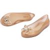 imagemini melissa Sweet Love Fly Jelly Flats for Girls Girls Ballet Flats wButterfly Design Ballerina Flats Kids Jelly ShoesBeige Glitter