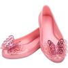 imagemini melissa Sweet Love Fly Jelly Flats for Girls Girls Ballet Flats wButterfly Design Ballerina Flats Kids Jelly ShoesPearly Pink