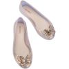 imagemini melissa Sweet Love Fly Jelly Flats for Girls Girls Ballet Flats wButterfly Design Ballerina Flats Kids Jelly ShoesPearlyGold