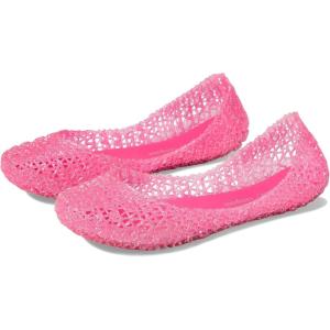 imagemini melissa Campana Papel Flats for Kids  Comfortable ampamp Cute ClosedToe Jelly Flat Shoes with Interwoven CutOut Design for GirlsPink