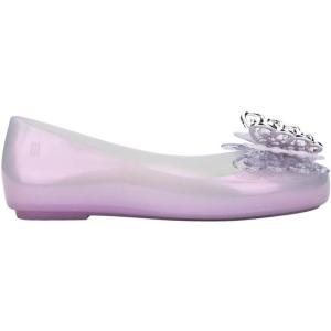 imagemini melissa Sweet Love Fly Jelly Flats for Girls Girls Ballet Flats wButterfly Design Ballerina Flats Kids Jelly ShoesPearly Lilac