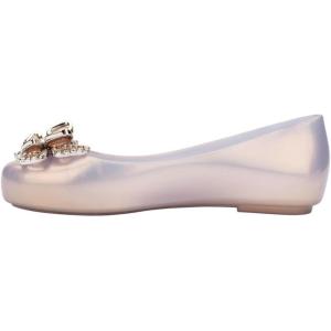 imagemini melissa Sweet Love Fly Jelly Flats for Girls Girls Ballet Flats wButterfly Design Ballerina Flats Kids Jelly ShoesPearlyGold