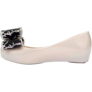 imagemini melissa Ultragirl Classic Bow Ballet Flats for KidsBeigeBlack