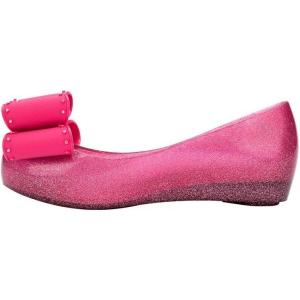 imagemini melissa Ultragirl Classic Bow Ballet Flats for KidsGlitter Pink