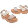 imagemini melissa Kick Off Platform Sandals for Kids  Chunky Platform Jelly Sandals for Girls Kids Summer Shoes Girls SandalsBeigeGlitter