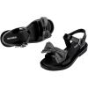 imagemini melissa Mar Girls Sandals  Bubble Jelly Sandal Summer Sandals for Girls Adjustable Ankle Strap Kids Jelly ShoesGlitter Black