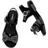 imagemini melissa Mar Girls Sandals  Bubble Jelly Sandal Summer Sandals for Girls Adjustable Ankle Strap Kids Jelly ShoesGlitter Black