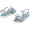 imagemini melissa Mar Girls Sandals  Bubble Jelly Sandal Summer Sandals for Girls Adjustable Ankle Strap Kids Jelly ShoesGlitter ClearWhite