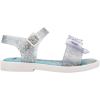 imagemini melissa Mar Girls Sandals  Bubble Jelly Sandal Summer Sandals for Girls Adjustable Ankle Strap Kids Jelly ShoesGlitter ClearWhite