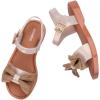 imagemini melissa Mar Girls Sandals  Bubble Jelly Sandal Summer Sandals for Girls Adjustable Ankle Strap Kids Jelly ShoesMilky BeigeBrown