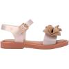 imagemini melissa Mar Girls Sandals  Bubble Jelly Sandal Summer Sandals for Girls Adjustable Ankle Strap Kids Jelly ShoesMilky BeigeBrown