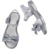imagemini melissa Mar Girls Sandals  Bubble Jelly Sandal Summer Sandals for Girls Adjustable Ankle Strap Kids Jelly ShoesPearlish SilverSilver