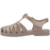 imagemini melissa Possession Kids Sandal  Comfortable Fisherman Style Kids Jelly Shoes for Toddlers and Girls Adjustable FitBeige Glitter