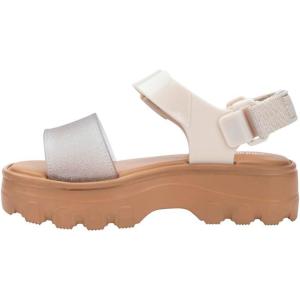 imagemini melissa Kick Off Platform Sandals for Kids  Chunky Platform Jelly Sandals for Girls Kids Summer Shoes Girls SandalsBeigeGlitter