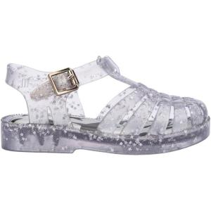 imagemini melissa Possession Kids Sandal  Comfortable Fisherman Style Kids Jelly Shoes for Toddlers and Girls Adjustable FitGlitter Clear
