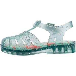 imagemini melissa Possession Kids Sandal  Comfortable Fisherman Style Kids Jelly Shoes for Toddlers and Girls Adjustable FitGlitter Green