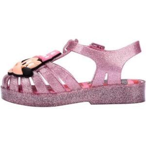 imagemini melissa Possession Kids Sandal  Comfortable Fisherman Style Kids Jelly Shoes for Toddlers and Girls Adjustable FitGlitter Pink