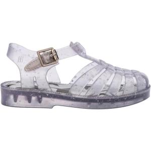 imagemini melissa Possession Kids Sandal  Comfortable Fisherman Style Kids Jelly Shoes for Toddlers and Girls Adjustable FitShiny Elements  Glitter Clear