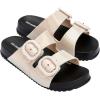 imagemini melissa Cozy Jelly Slides for Kids  Slipon Jelly Shoes Slip On Sandals for Girls Open Toe Summer Shoes AdjustableBlackBeige