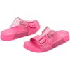 imagemini melissa Cozy Jelly Slides for Kids  Slipon Jelly Shoes Slip On Sandals for Girls Open Toe Summer Shoes AdjustablePinkGlitter