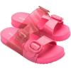 imagemini melissa Cozy Jelly Slides for Kids  Slipon Jelly Shoes Slip On Sandals for Girls Open Toe Summer Shoes AdjustablePinkGlitter