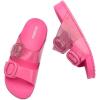 imagemini melissa Cozy Jelly Slides for Kids  Slipon Jelly Shoes Slip On Sandals for Girls Open Toe Summer Shoes AdjustablePinkGlitter
