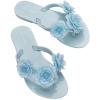 imagemini melissa Harmonic Collection Girls Flip Flops  Kids Slip On Sandals Jelly ShoesHarmonic Springtime  Blue