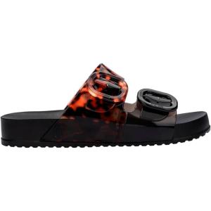 imagemini melissa Cozy Jelly Slides for Kids  Slipon Jelly Shoes Slip On Sandals for Girls Open Toe Summer Shoes AdjustableBlackTortoiseshell