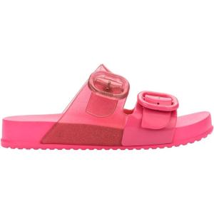 imagemini melissa Cozy Jelly Slides for Kids  Slipon Jelly Shoes Slip On Sandals for Girls Open Toe Summer Shoes AdjustablePinkGlitter