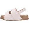 imagemini melissa Cozy Jelly Sandals for Toddlers ampamp Little Kids  Summer Sandal wAdjustable Back Strap Jelly Shoes for Girls ampamp BoysBrownWhite