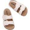 imagemini melissa Cozy Jelly Sandals for Toddlers ampamp Little Kids  Summer Sandal wAdjustable Back Strap Jelly Shoes for Girls ampamp BoysBrownWhite
