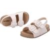 imagemini melissa Cozy Jelly Sandals for Toddlers ampamp Little Kids  Summer Sandal wAdjustable Back Strap Jelly Shoes for Girls ampamp BoysBrownWhite