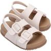 imagemini melissa Cozy Jelly Sandals for Toddlers ampamp Little Kids  Summer Sandal wAdjustable Back Strap Jelly Shoes for Girls ampamp BoysBrownWhite