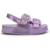 imagemini melissa Cozy Jelly Sandals for Toddlers ampamp Little Kids  Summer Sandal wAdjustable Back Strap Jelly Shoes for Girls ampamp BoysLilacGlitter