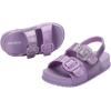 imagemini melissa Cozy Jelly Sandals for Toddlers ampamp Little Kids  Summer Sandal wAdjustable Back Strap Jelly Shoes for Girls ampamp BoysLilacGlitter