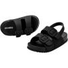 imagemini melissa Cozy Jelly Sandals for Toddlers ampamp Little Kids  Summer Sandal wAdjustable Back Strap Jelly Shoes for Girls ampamp BoysMatt Black