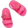 imagemini melissa Cozy Jelly Sandals for Toddlers ampamp Little Kids  Summer Sandal wAdjustable Back Strap Jelly Shoes for Girls ampamp BoysPinkGlitter