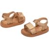 imagemini melissa Jump Sandals for Babies ampamp Toddlers  Papete Jelly Sandal wVelcro Fastener Comfy Sandals for Toddler GirlsBeigeGold
